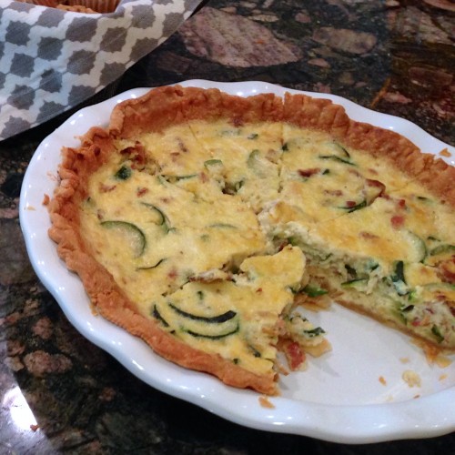 Zucchini, Bacon and Gruyere Quiche – The Simple Celebration